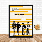 Quadro Poster C/ Moldura Cartaz Vintage Banda The Kinks