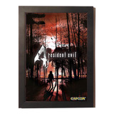 Quadro Poster Com Moldura Resident Evil 4 Playstation 2