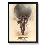 Quadro Poster Filme Indiana Jones Moldurado 42x29cm A3