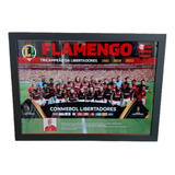 Quadro Poster Flamengo Campeão Libertadores 2022 