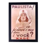 Quadro Poster Retro Vintage Mmdc São Paulo P8155