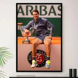 Quadro Rafael Nadal Tenis Tenista Decorativo A3 35x45cm