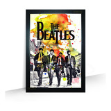 Quadro The Beatles Lindo Tamanho Moldura A4 32cm