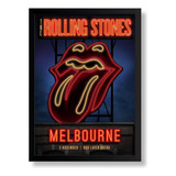 Quadro The Rolling Stones Arte Poster Cartaz Moldura 42x29cm