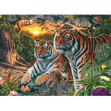 Quebra Cabeça 500 Peças Mini Tigres Grow
