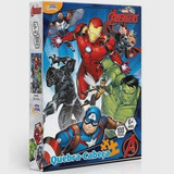 Quebra Cabeça Infantil Marvel E Disney Menino Menina Toyster Cor Vingadores