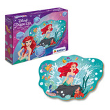 Quebra Cabeça Pequena Sereias Ariel Disney 60 Peças Xalingo