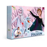 Quebra Cabeça Puzzle Frozen Disney 120 Peças Grandes Jak