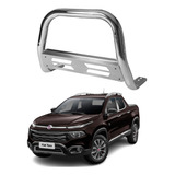 Quebra Mato Impulsão Cromado Fiat Toro 2016 Até 2021