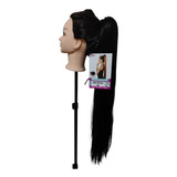Rabo De Cavalo Liso 80cm Presilha E Elástico Lanca Ponytail