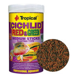 Ração De Ciclídeos Tropical Cichlid Red&green M Sticks 360g