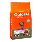 Ração Golden Cães Filhotes Raças Pequena Carne/arroz 3kg