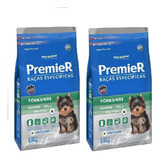 Ração Premier Cão Yorkshire 1kg Filhote Kit 2 Unidades