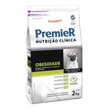 Ração Premier Nutrição Clínica Obesidade Cães Adultos Pequeno Porte 2 Kg