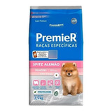 Ração Premier Raças Espec. Spitz Alemão Filhote 2,5kg Frango