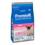 Ração Premier Raças Específicas Pug Cão Filhote Frango 2,5kg