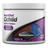 Ração Seachem Nutridiet Cichlid Flakes C/ Probio 50g