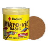 Ração Tropical Mikro-vit Basic 32g Pote - Ideal P/ Alevinos