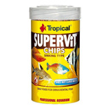 Ração Tropical Supervit Chips 52g P/ Peixes C/ Nf Importada
