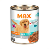 Ração Úmida Max Patê Cães Filhotes Cordeiro Frango 280g Max