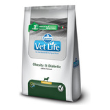 Ração Vet Life Natural Obesity E Diabetic Cães Mini 10,1kg
