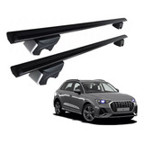 Rack Bagageiro Eqmax Beta Aluminio Preto Audi Q3 2013 2014 