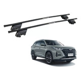 Rack Bagageiro Eqmax Beta Preto Aço Cherry Tiggo 8 Pro 2024