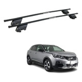 Rack Bagageiro Eqmax Beta Preto Peugeot 3008 2018