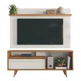 Rack Bancada Com Painel Tv Até 60 1,60m Freijó/off White