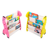 Rack Porta Livros Infantil, Standbook Montessori Safari 2 Un