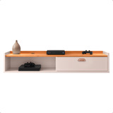 Rack Suspenso Quarto Moderno Porta Home Bancada Nicho Decor