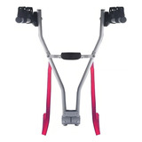 Rack Transbike Traseiro De Engate Easy 2 Eqmax Para 2 Bikes Cor Prateado