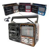 Radio Antigo Retro Bluetooth Am/fm Grasep D-f10bt