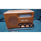 Radio Antigo Valvulado Caixa De Ferro Raro Completo Detrola 