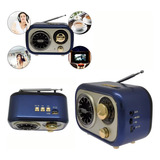 Rádio Bluetooth Retro Portátil Recarregável Bivolt Vintage!