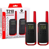 Rádio Comunicador Talkabout 32km T210 Vermelho/preto