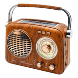 Radio Estilo Antigo Am Fm Bateria Recarregável Pendrive Mp3