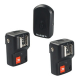 Rádio Flash Pt-04gy Transmissor E 2 Receptores 4 Canais