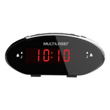 Rádio Fm Relógio Digital Despertador Usb Multilaser Sp399
