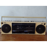 Rádio Gravador Bombox Panasonic Branco Raro = Sony Jvc Disco