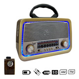 Radio Modelo Antigo Retro Moderno Cx De Som 110v/220v