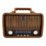 Rádio Portátil Altomex Retro Vintage Am/fm Bluetooth Usb