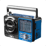 Rádio Portátil Am Fm A Pilha E Energia Usb Bluetooth