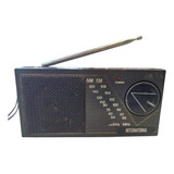 Radio Portatil Am Fm Antigo Marca International Nao Funciona