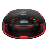 Rádio Portátil Benoá X8 Fm Usb Bluetooth Cor Preto/vermelho