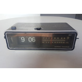 Rádio Relógio Analógica Vintage Flip *national Panasonic 