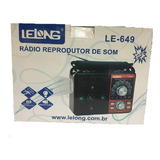 Rádio Reprodutor De Som Lelong Le 649