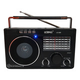 Rádio Retro Recarregável Bluetooth Potência: 8w