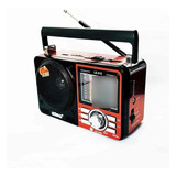 Rádio Retro Usb Sd Pendrive Am/fm/sw Lelong Le-610 Bivolt Cor Vermelho