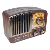 Rádio Retro Vintage Antigo Am Fm Sd Usb Mp3 Bivolt Bluetooth